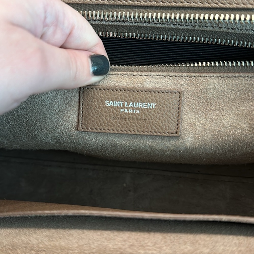 Saint Laurent Rive Gauche Cabas Small Grained Leather Tote - Picture 9 of 12